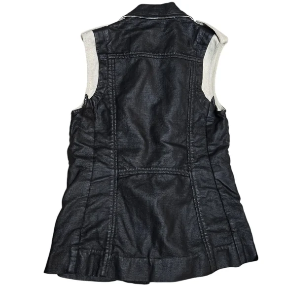 NWOT Laveer Size XS Vest All Natural Vicose, Linen, and Cotton. - Picture 2 of 9